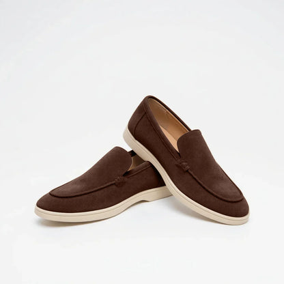 Heritage Suede Loafers  — Double the Elegance.