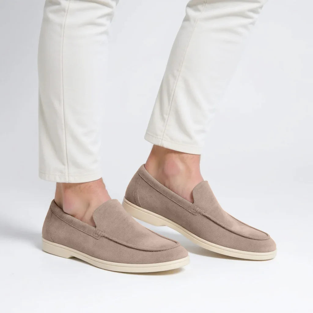 Heritage Suede Loafers  — Double the Elegance.