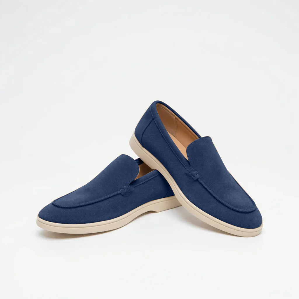 Heritage Suede Loafers  — Double the Elegance.