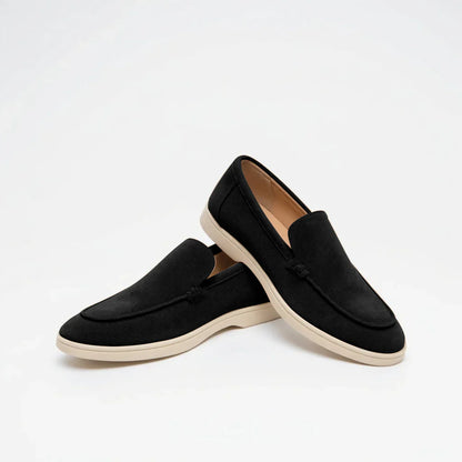 Heritage Suede Loafers  — Double the Elegance.