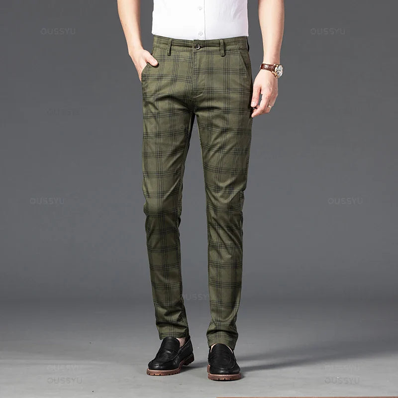 Elegant Plaid Pants